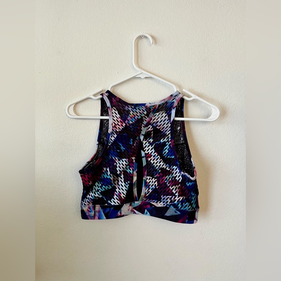 Peloton Colorful Geometric Sports Bra Women’s Size Medium - Picture 3 of 5